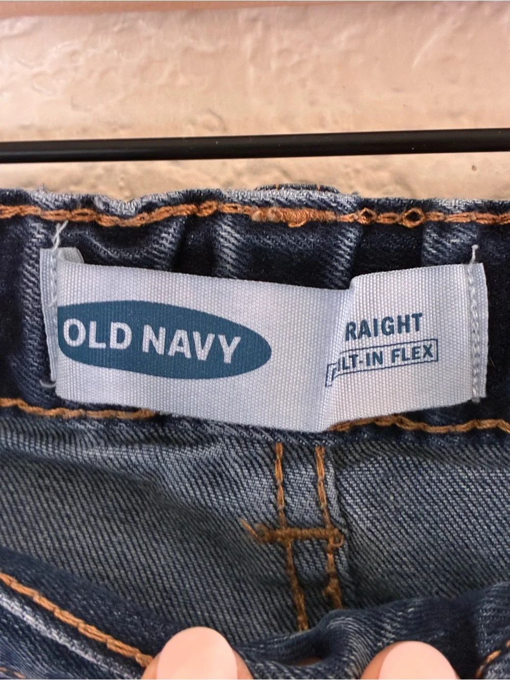 Old Navy | Classic straight mid rise rigid blue denim jeans boys size 18
